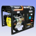 Электрогенератор бензиновый Huter DY6500LXW + с функцией сварки, с колёсами 